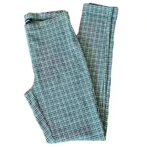 Vintage Express Black and White Checked Leggings, size XS - Picture 1 of 4